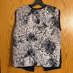 Forever 21 Monochrome Snakeskin Blouse